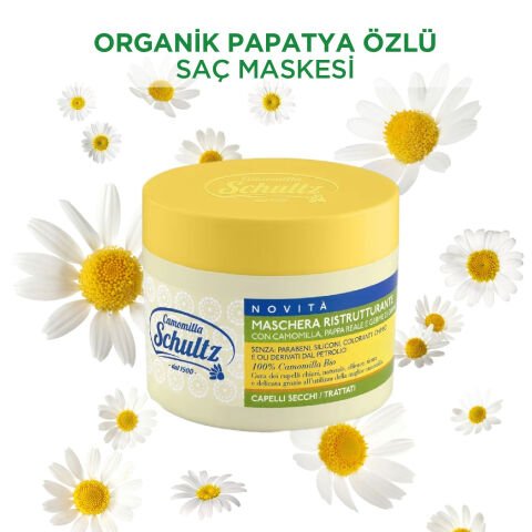 Schultz Saç Maskesi - Organik Papatya & Arı Sütü Onarıcı (300ml)
