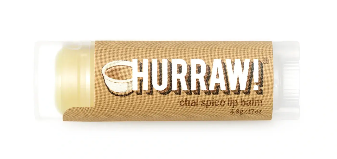 Hurraw! Chai Spice Lip Balm - Egzotik Baharat Özlü Nemlendirici