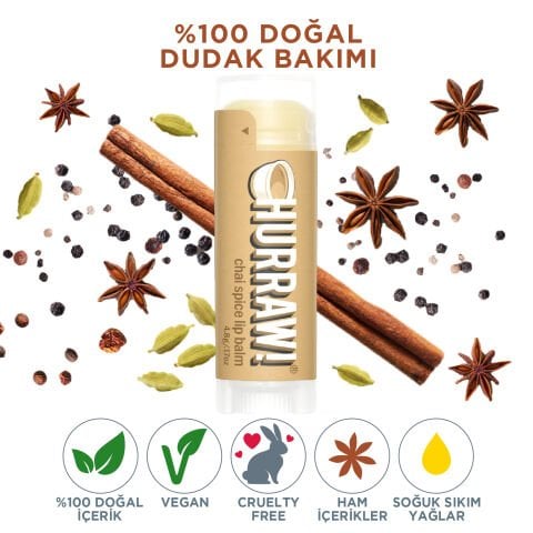 Hurraw! Chai Spice Lip Balm