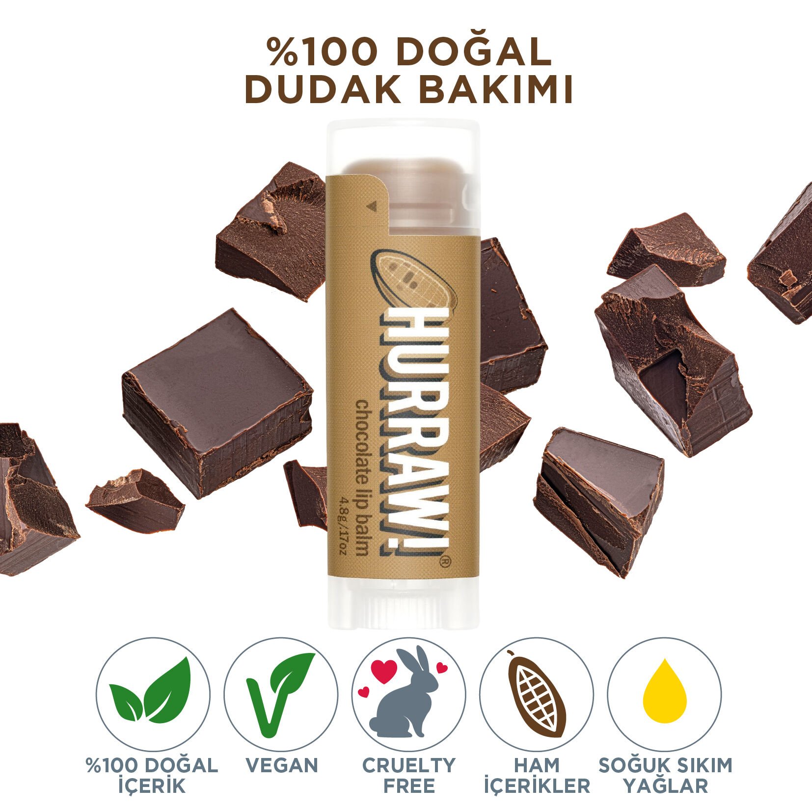 Hurraw! Chocolate Lip Balm