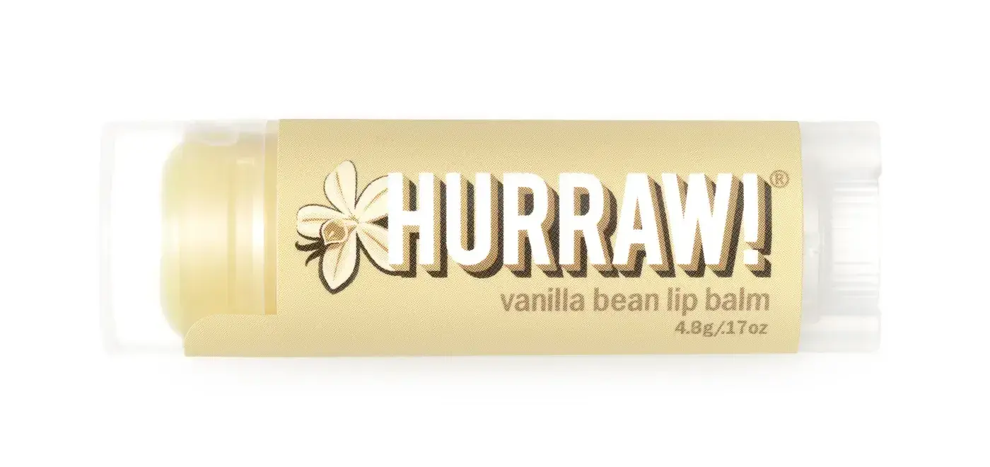 Hurraw! Vanilla Bean Lip Balm - Organik Vanilya Özlü Nemlendirici