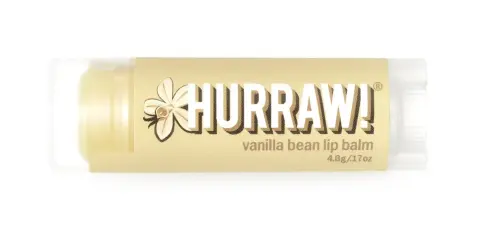 Hurraw! Vanilla Bean Lip Balm - Organik Vanilya Özlü Nemlendirici