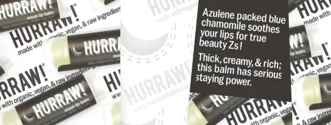 Hurraw! Moon Lip Balm - Mavi Papatya Özlü Gece Onarıcı