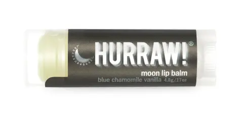 Hurraw! Moon Lip Balm - Mavi Papatya Özlü Gece Onarıcı