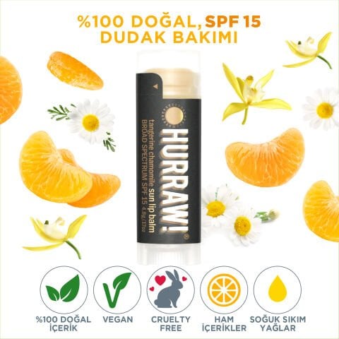 Hurraw! Sun Protection Lip Balm SPF 15