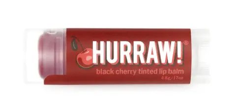 Hurraw! Black Cherry Tinted Lip Balm - Vişne Özlü Doğal Kırmızı