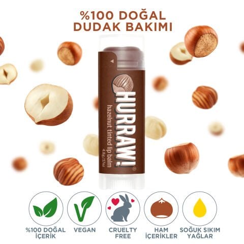 Hurraw! Hazelnut Tinted Lip Balm
