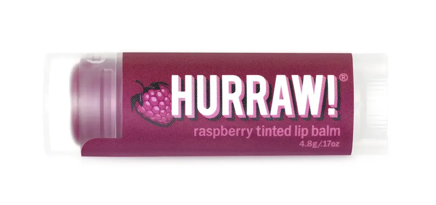 Hurraw! Raspberry Tinted Lip Balm - Mor Havuç Özlü Doğal Renk