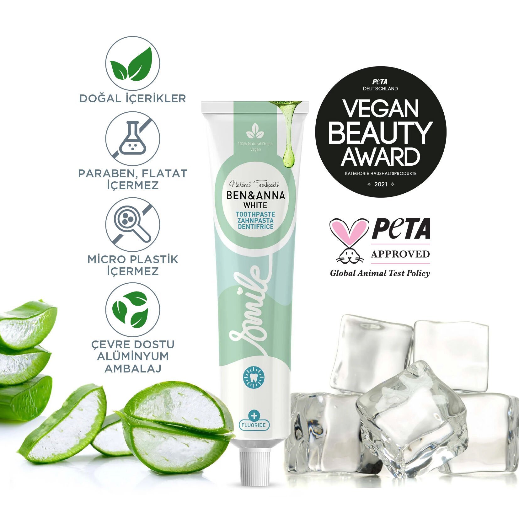 Ben&Anna Beyaz Diş Macunu