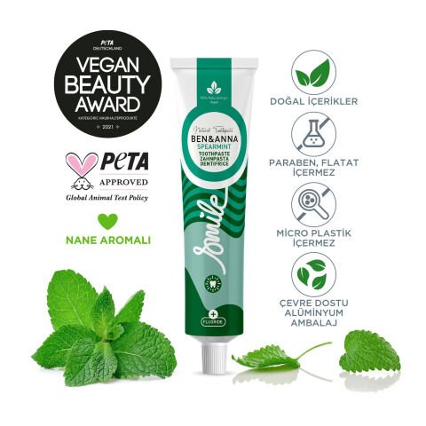 Ben&Anna Nane Aromalı Diş Macunu 75 ml - Ferahlatıcı Bakım