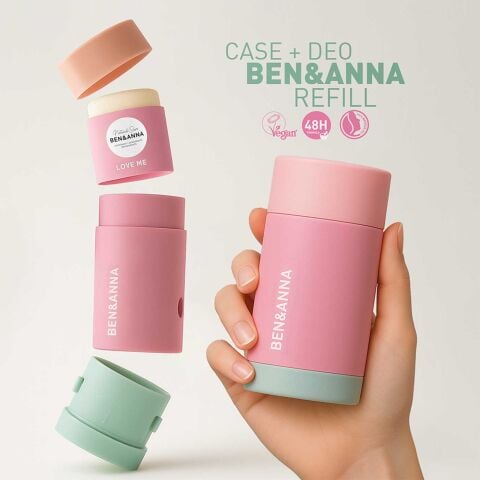 Ben&Anna Kutu Refill Case + Refill Love Me Deostick