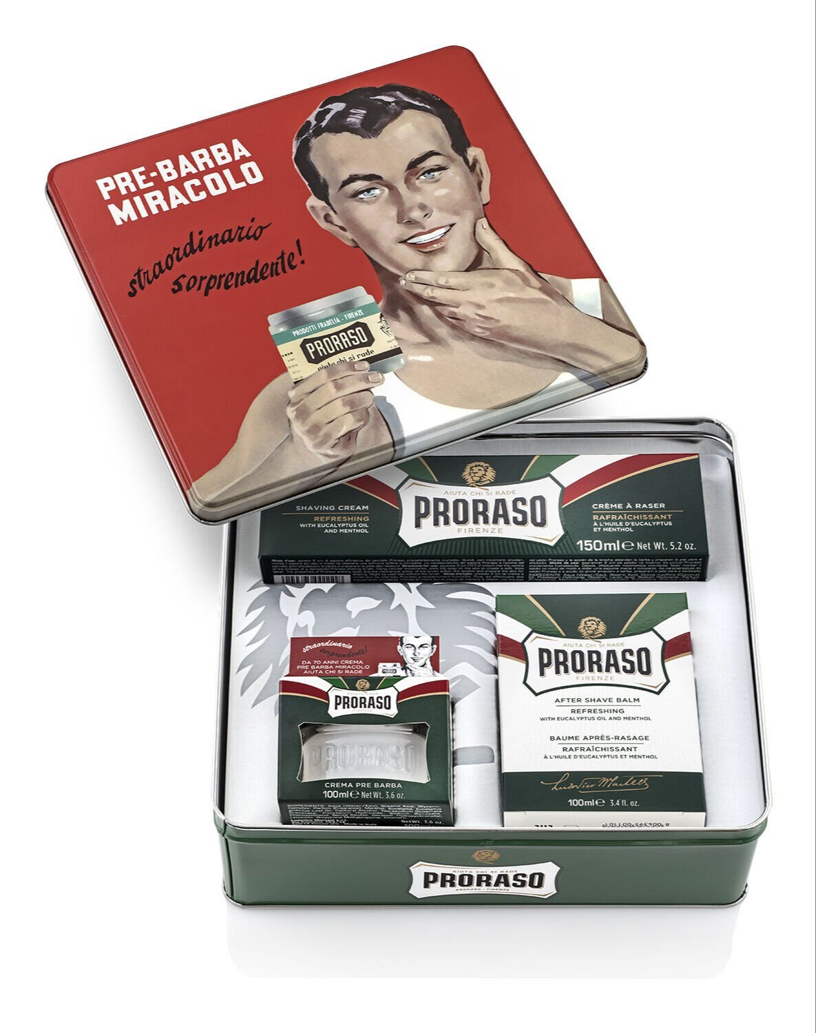 Proraso Vintage Gino Tıraş Seti - Okaliptüs ve Mentol