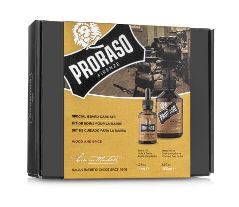Proraso Duo Sakal Seti - Wood & Spice (Şampuan ve Yağ)