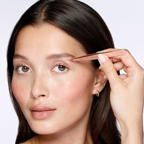 Tweezerman Rose Gold Slant Tweezer - Altın Pembe Cımbız