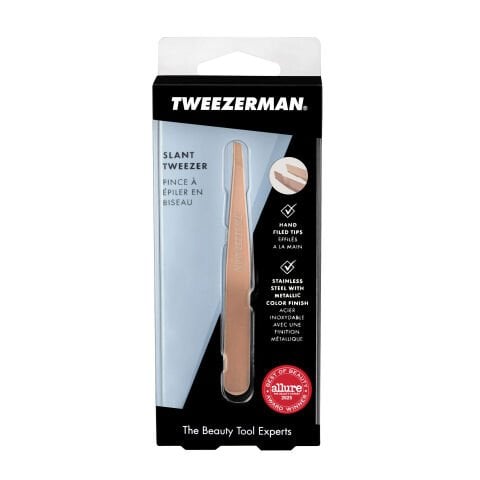 Tweezerman Rose Gold Slant Tweezer - Altın Pembe Cımbız