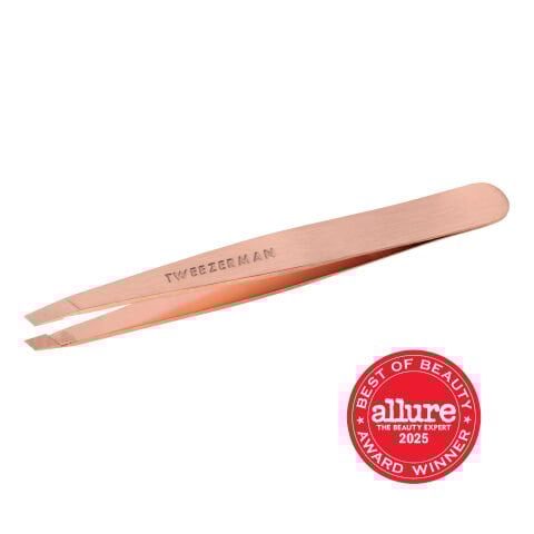 TWEEZERMAN Rose Gold Slant Tweezer - Altın Pembe Cımbız