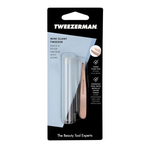 TWEEZERMAN Rose Gold Mini Eğik Uçlu Cımbız