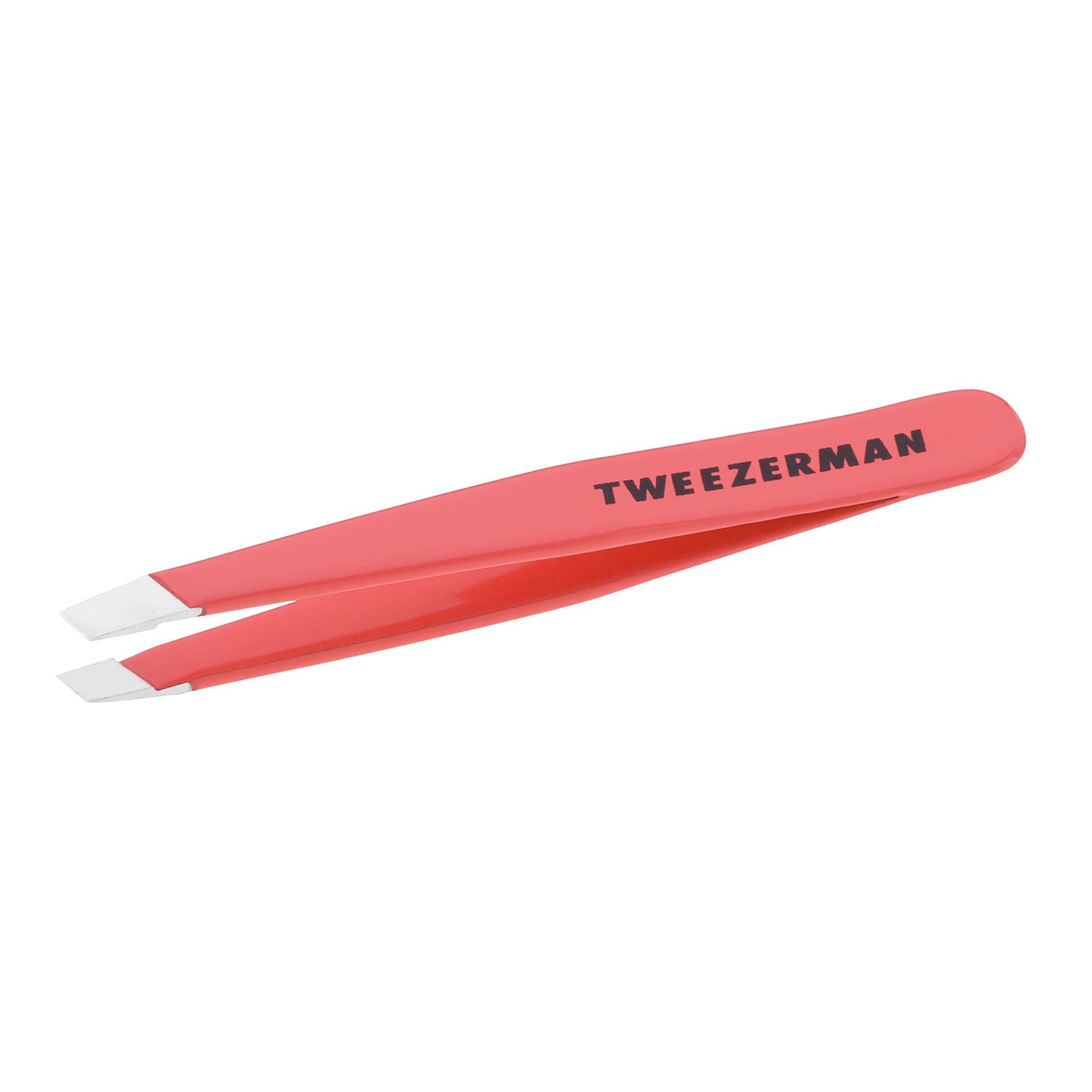Tweezerman Mini Slant Tweezer Geranium - Mercan Cımbız