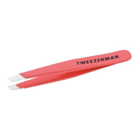 Tweezerman Mini Slant Tweezer Geranium - Mercan Cımbız