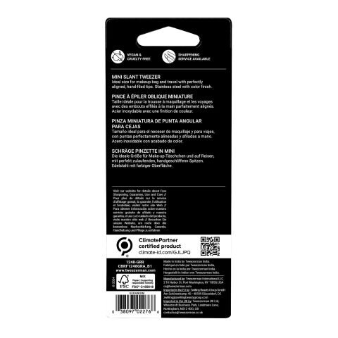 Tweezerman Mini Slant Tweezer Geranium - Mercan Cımbız